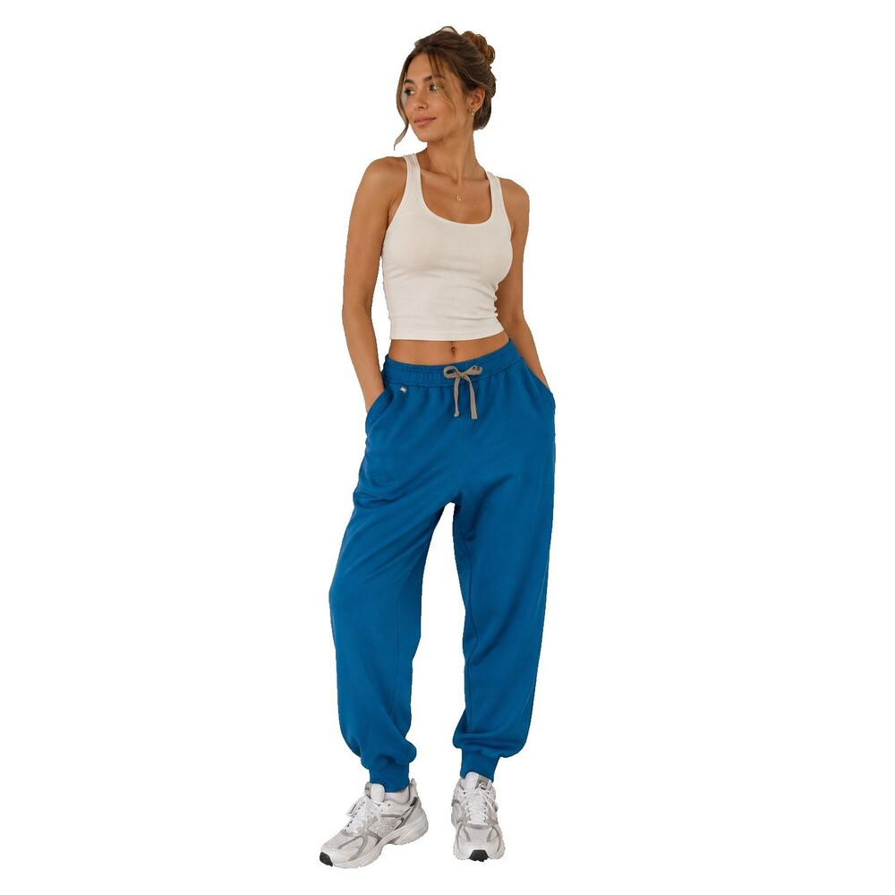 Figs Scrub Technical Collection Women Blue Jogger Pants Sz M Drawstring 1462H5